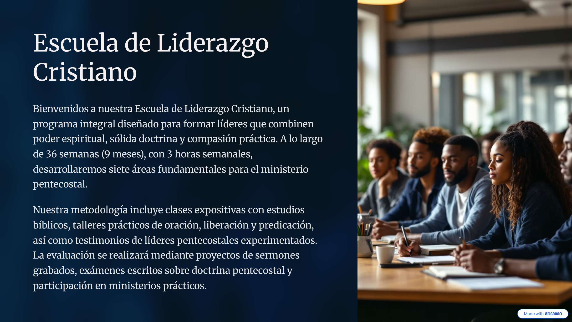 muestra los objetivos de nuestra escuela de liderazgo